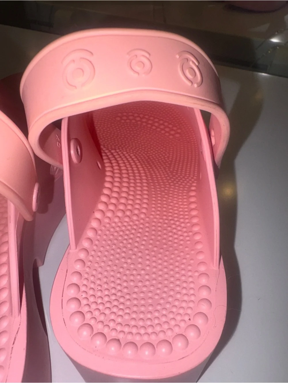 Platform Clog Sandals in Pink